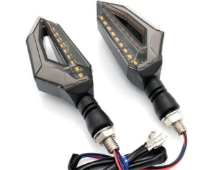 Motorcycle LED turn signal kit 3-wire yellow white in Egypt