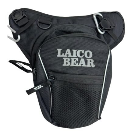 Laico Bear Black and Grey Bag Motorcycle Backpack