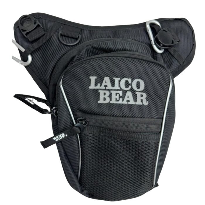 Laico Bear Black and Grey Bag Motorcycle Backpack