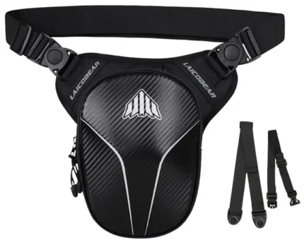 Laico Bear Leg Bag Carbon Motorcycle Thigh Bag