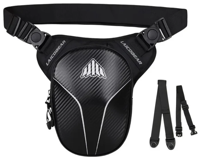 Laico Bear Leg Bag Carbon Motorcycle Thigh Bag